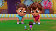 v.li.: Isabella, Boots, Dora, Guillermo