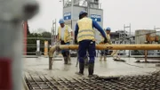 Bauarbeiter auf einer Baustelle