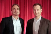 Von links: Physiker Anton Eisenhauer und Literatur- und Filmwissenschaftler Keyvan Sarkhosh.