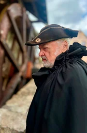 Dieter Klimek als Schwarzer Müller in der Krabat-Mühle in Schwarzkollm
