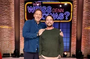 Treten bei "Wer weiß denn sowas?" als Kandidaten an: Der Schauspieler und ehemaligen Bodybuilder Ralf Möller (l.) und der Schauspieler Thomas Kretschmann (r.).