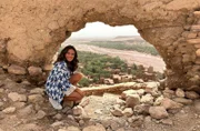 Mona Ameziane in Ait-Ben-Haddou, dem sogenannten Hollywood von Marokko.