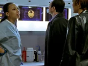 Die Gerichtsmedizinerin Warner (Tamara Tunie, li.) hat herausgefunden, wann der Angriff auf die junge Frau stattgefunden hat. Sie zeigt die Ergebnisse Det. Benson (Mariska Hargitay, re.) und Det. Stabler (Christopher Meloni, mi.)...