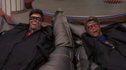L-R: Captain Man / Ray Manchester (Cooper Barnes), Henry Hart (Jace Norman)