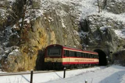Die Hohenzollerische Landesbahn bei ihrer Fahrt über die Alb.
