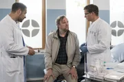(v.l.n.r.) Dr. Matteo Moreau (Mike Adler); Dirk Thienelt (Stephan Grossmann); Elias Bähr (Stefan Ruppe)
