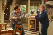 Fight" -- Cheryl and Jim have an evening at home sans kids and decide to stay in and just have dessert for dinner. But Jim's choice of pastries causes a spat which morphs into an all-out food fight. The next day they laugh off the night's argument, Jim is thrilled that they don't seem to have to talk things out. But then Andy, who's out for revenge on Jim for coaxing his kids to play pranks on him, counsels Cheryl to really dissect and analyze her marital arguments, on "According to Jim," TUESDAY, JANUARY 15 (9:00-9:30 p.m., ET), on the ABC Television Network.  (ABC/MICHAEL ANSELL) JIM BELUSHI, LARRY JOE CAMPBELL