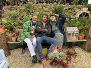 V.l.: Manoj Malde, Lachlan Rae, Zoe Ball
