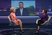Zu Gast bei Moderatorin Sandra Maischberger (re.): Sandra Navidi (USA-Expertin und Autorin) und Fabian Schmidt (Deutscher Staatsbürger, saß zwei Monate in US-Abschiebehaft, zugeschaltet).