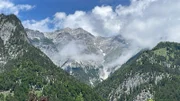 Das Karwendel-Gebirge.