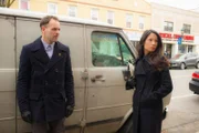 L-R: Joan Watson (Lucy Liu) and Sherlock Holmes (Jonny Lee Miller)