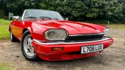 Front and side view of the completed Jaguar
