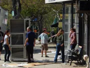 Volunteers working during their renovation.