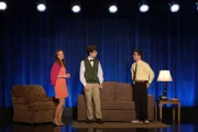 L-R: Brea Bee (Sadie Stanley), Matthew Schernecke (Augie Isaac), Adam Goldberg (Sean Giambrone)
