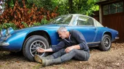 Ant Anstead looking at the wheels of the Lotus