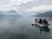 Abfalltaucher am Vierwaldstättersee