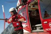 Rebekka Frieden am Einsatzort auf dem Theodulgletscher.