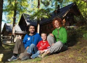 Marlies, Tim und Jürg Martig, Hüttenwarte der Cluozza-Hütte