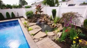 The finished Koi pond.