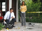 Det. Jesse Cardoza (Eddie Cibrian, l.); Natalia Boa Vista (Eva LaRue, r.)