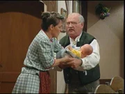L-R: Philomena, Magd (Gerda Steiner), Zacharias Dullinger (Peter Steiner)