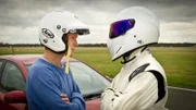 Matt Smith (l.), heutiger Protagonist in "Das preiswerte Auto", mit "The Stig".