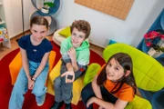 Greta, Valentin und Layla.