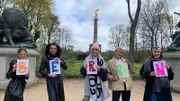 Die Kandidatinnen in Berlin. V.l.: Nathalie, Raliza, Celine, Yvonne und Klaudia.