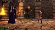 Uther beschuldigt Morgan, Horsas Spionin zu sein.