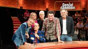 v.li.n.re.: Wigald Boning, Hella von Sinnen, Lisa Feller, Michael Mittermeier, Lutz van der Horst und Hugo Egon Balder