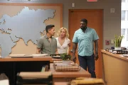 V.l.: Thomas Magnum (Jay Hernandez), Juliet Higgins (Perdita Weeks), TC (Stephen Hill)