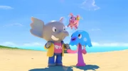 Mamfie, Takolo und Pinkie sind die besten Freunde.