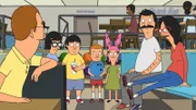 v.li.: Sylvester, Tina, Gene, Rudy, Louise, Bob, Linda
