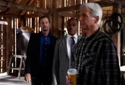 (v.l.n.r.) Timothy McGee (Sean Murray); Leon Vance (Rocky Carroll); Leroy Jethro Gibbs (Mark Harmon)