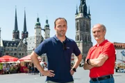 im Foto: Waldemar Cierpinski (R) und Sohn Falk Cierpinski (L)