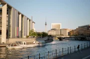 Das Berliner Regierungsviertel an der Spree