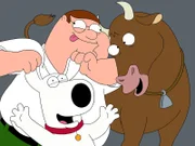 Peter (M.) und Brian (l.) bewahren einen Bullen vor der Schlachtbank ...