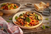 Rauchige Gemüse-Tagliatelle