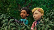 Mandy und Sarah wollen für ihren Blog, den "Pontypandy-Planet", den Überraschungsgast des Pontypandy-Festivals enttarnen.
