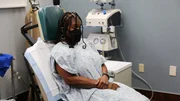 Stacey waits in the operating room.