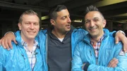 Die Trödelprofis Otto Schulte (li.), Sükrü Pehlivan (Mitte) und Mauro Corradino