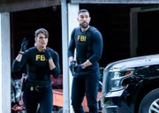 Pictured (L-R): Missy Peregrym as Special Agent Maggie Bell and Zeeko Zaki as Special Agent Omar Adom 'OA’ Zidan.