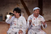 v.l.n.r: Hillu Stoll und Franz Auber (Hillu’s Herzdropfa)