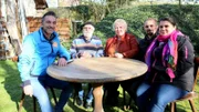 v.l. Mauro Corradino, Wolfgang Rihm (70), Jaenette Rihm (62), Matthias Rihm (37), Nicole Beese (36)
