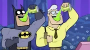 v.li.: Batman, Commissioner Gordon