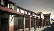 Das typische Wohnhaus der einfachen Römer, das Streifenhaus.