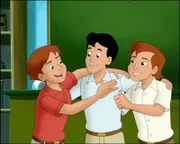 Alexander gemeinsam mit seinen Freunden.