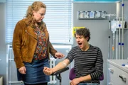 Romy Haschke (Julia Jendroßek) und Torben Oberländer (Jascha Baum).