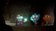 v.li.: Mrs. Jötunheim, Gumball, Darwin