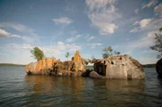 Rocky Island im Huronsee: Das Wasser fließt vom Huronsee in den ruhigen und wärmeren Eriesee.